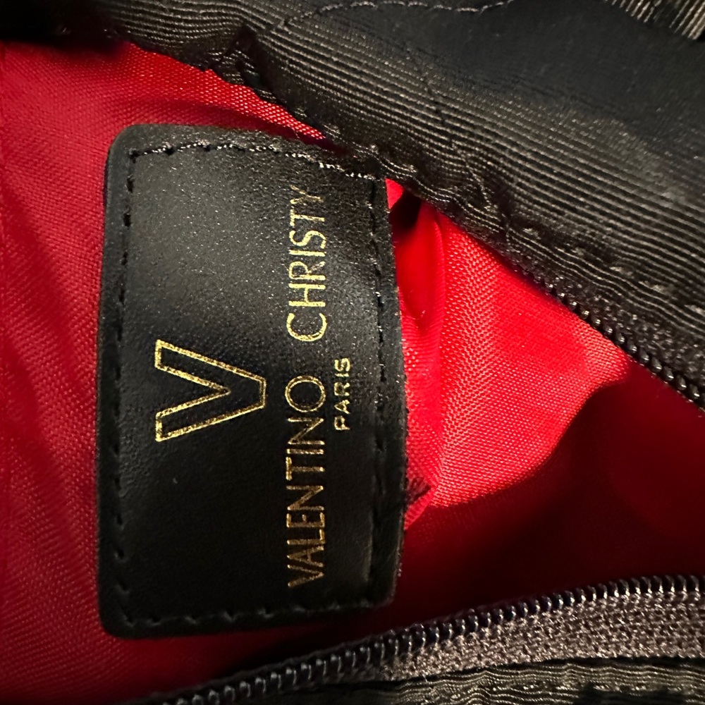 Valentino Quilted Black Backpack with Gold Details - Picture 8 of 15